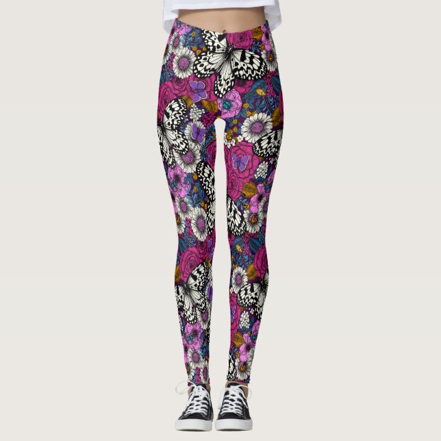 Ein farbenfroher Garten II Leggings (Vorderseite)