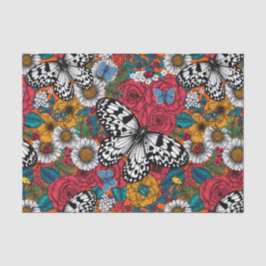 Ein farbenfroher Garten Seidenpapier