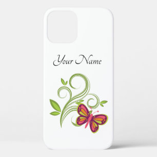 Ein farbenfroher Schmetterling , Blätter & Reben Case-Mate iPhone Hülle