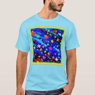 Ein farbenfroher Sternenhimmel. Jetzt kaufen T-Shirt