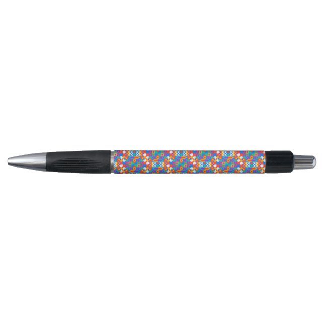 Ein farbenfroher Stift mit schwarzer Spitze und Kl (Vorderseite)