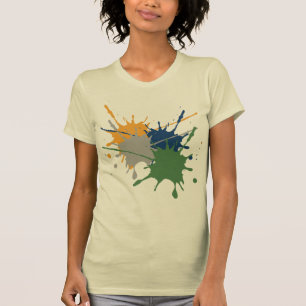 Ein farbenfrohes, stumpfes Hemd T-Shirt