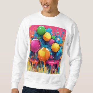 "Ein Farbenschlag: Die Freude eines farbenfrohen B Sweatshirt