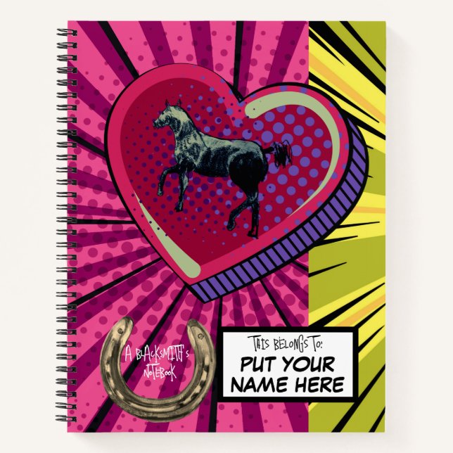 ein Farrier-/Schmiedeheft Notizbuch (Vorderseite)