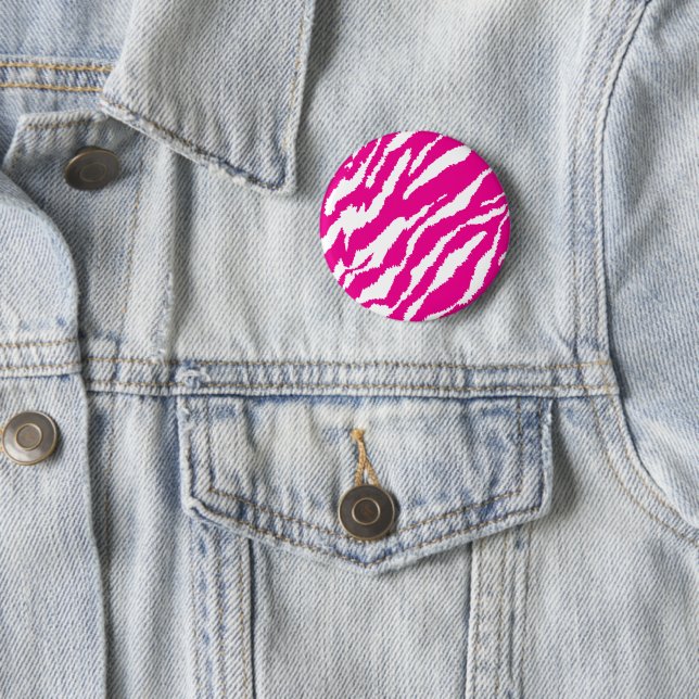Ein faszinierendes Blumenmuster in Rosa und Weiß,  Button (Beispiel)