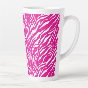 Ein faszinierendes Blumenmuster in Rosa und Weiß, Milchtasse