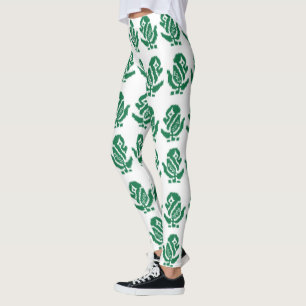 Ein faszinierendes grün-schwarzes Design mit einem Leggings