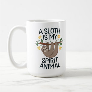 "Ein Faultier ist mein Geist Kaffeetasse