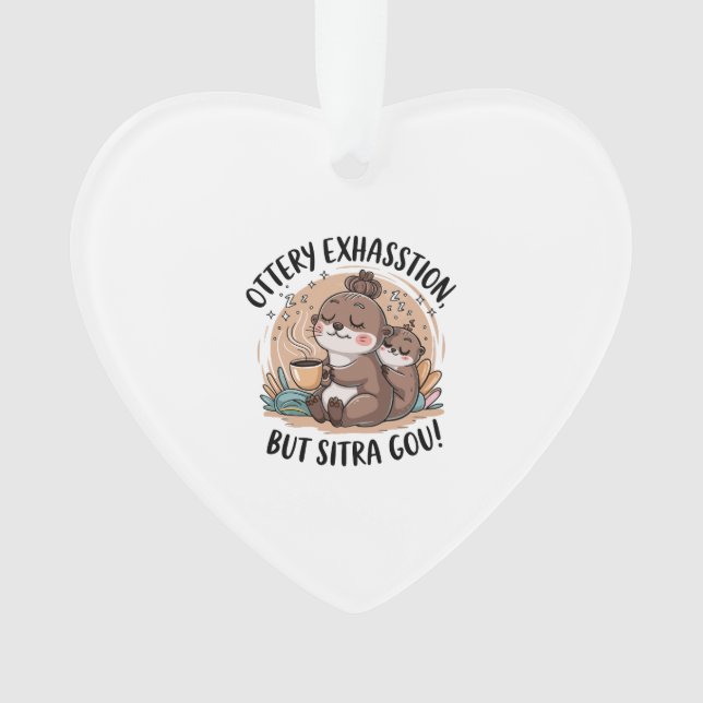 Ein Faultier Wildtier Müde Ornament (Vorderseite)