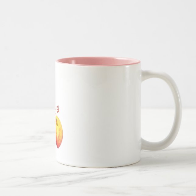 Ein feiner Georgia-Pfirsich Zweifarbige Tasse (Rechts)