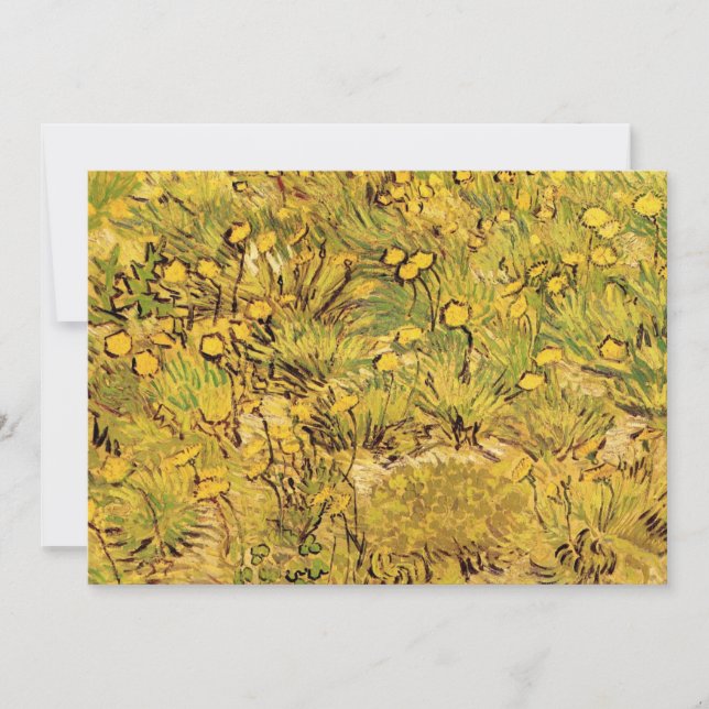 Ein Feld gelber Blumen von Vincent van Gogh (Vorderseite)