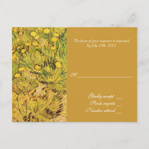 Ein Feld mit gelberen Blumen, Vincent Van Gogh Einladungspostkarte