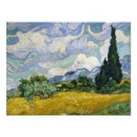 Ein Feld mit Zypressen Van Gogh