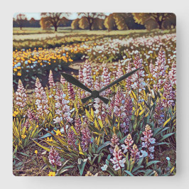 Ein Feld voller Blume - Uhr