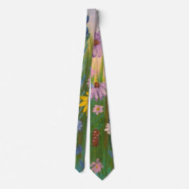 Ein Feld voller wild lebender Blume Krawatte
