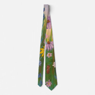 Ein Feld voller wild lebender Blume Krawatte