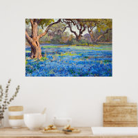 Ein Feld von Bluebonnets in Alamo Heights, 1919