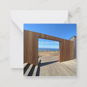 Ein Fenster zum Meer Mitteilungskarte