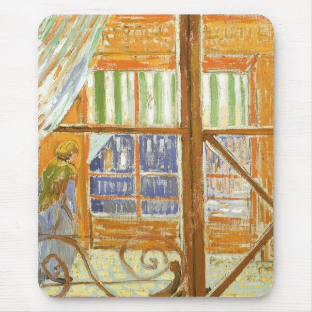 Ein Fenster zum Schweinebutterfett von Vincent van Mousepad (Vorne)
