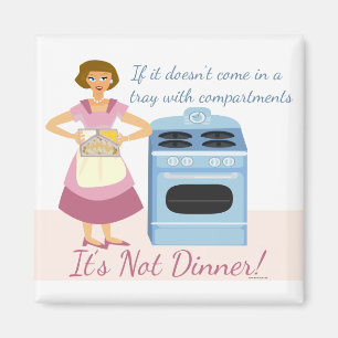Ein Fertiggericht bedeutet Abendessen Magnet