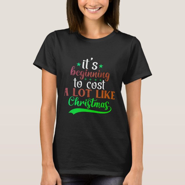 Ein festliches und humorvolles Weihnachts-T - Shir T-Shirt (Vorderseite)