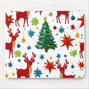 Ein festliches Weihnachtsmuster digitale Kunst Mousepad