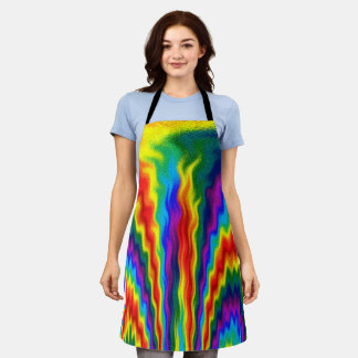 Ein Feuer in einem Regenbogen Schürze