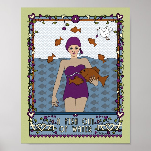 Ein Fisch außerhalb des Wassers_A_8x10-Poster Poster (Vorne)