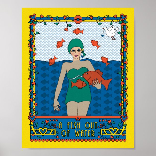 Ein Fisch außerhalb des Wassers_B_8x10 Poster (Vorne)