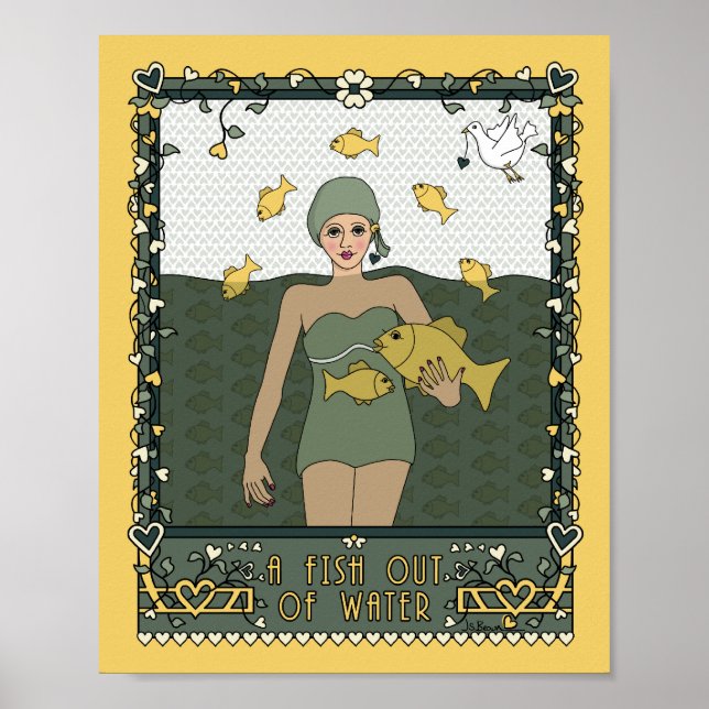 Ein Fisch außerhalb des Wassers_C_8x10-Poster Poster (Vorne)