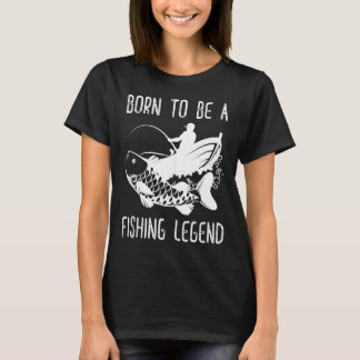 Ein Fisch zu sein, das Glück hat zu fischen T-Shirt