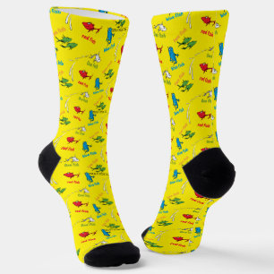 Ein Fisch Zwei Fische Gelbes Muster Socken
