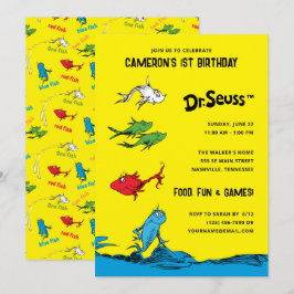 Ein Fisch zwei Fische - Kindergeburtstag Einladung