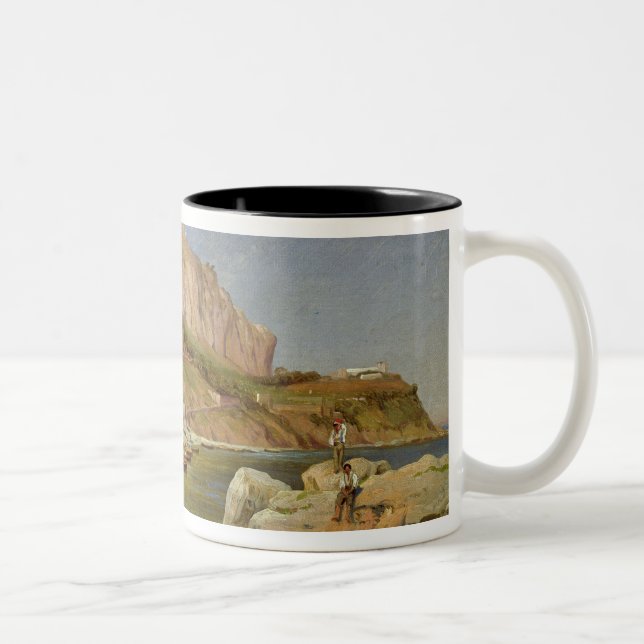 Ein Fischerdorf bei Capri Zweifarbige Tasse (Rechts)
