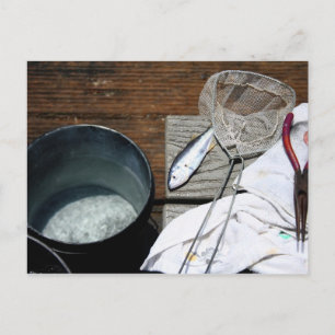 Ein Fischfang Postkarte