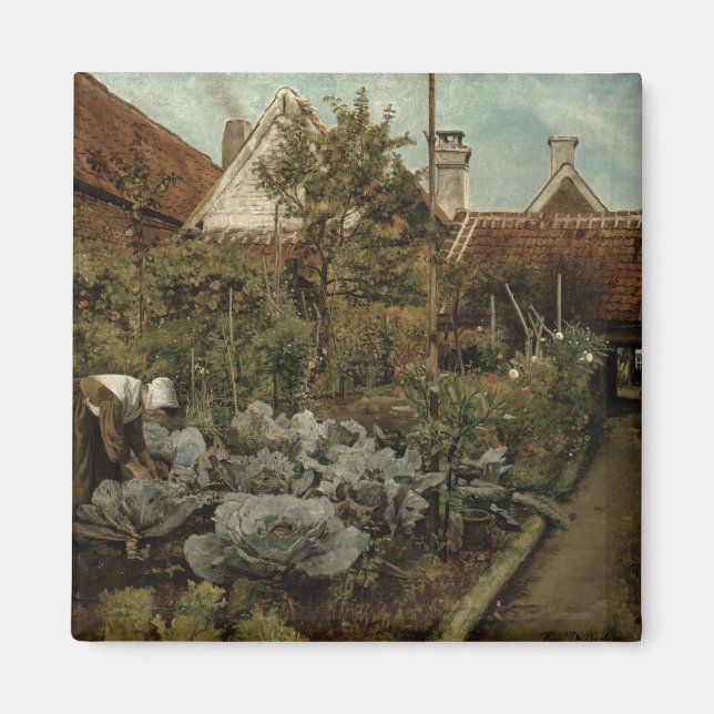 Ein flämischer Garten Magnet (Vorne)
