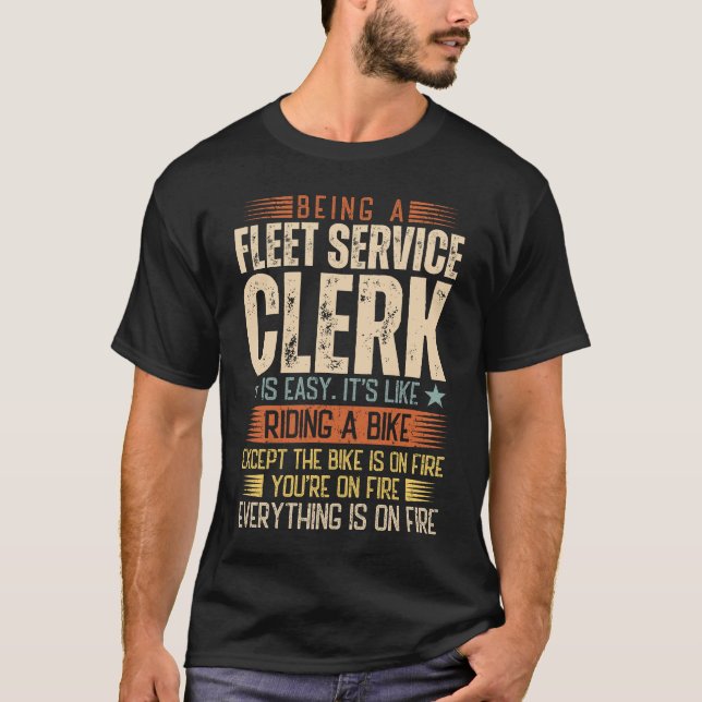 Ein Fleet-Service-Mitarbeiter zu sein ist einfach T-Shirt (Vorderseite)