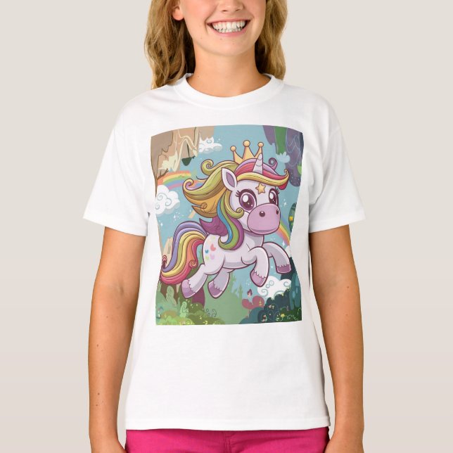 Ein fliegendes Einhorn T-Shirt (Vorderseite)