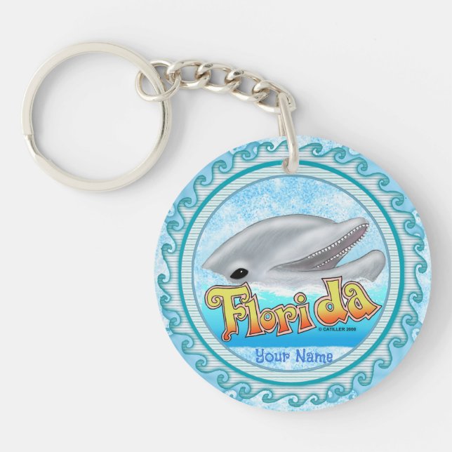 Ein Florida-Delfin Schlüsselanhänger (Vorderseite)