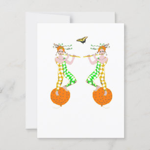 Ein Flötenspieler Postkarte