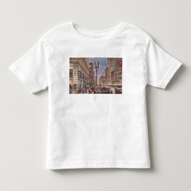 Ein flüchtiger Blick bei beschäftigtem Broadway Kleinkind T-shirt (Vorderseite)