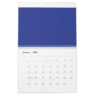ein Flugzeug, das mit einem blauen Hintergrund in  Kalender