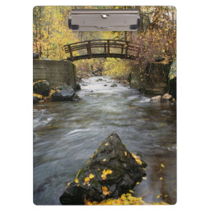 Ein Fluss, der durch amerikanische Gabel-Schlucht Klemmbrett