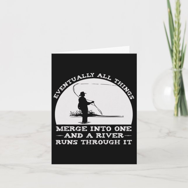 Ein Fluss fließt durch den Fang Karte (Vorderseite)