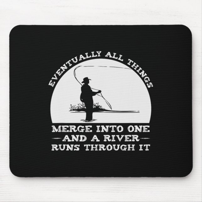 Ein Fluss fließt durch den Fang Mousepad (Vorne)