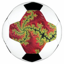 Ein Fluss fließt durch den Fußball