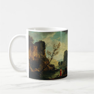 Ein Fluss mit Fischern von Joseph Vernet Kaffeetasse