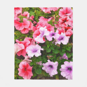 Ein Foto der Natur ist eine wunderschöne Petunia-B Fleecedecke