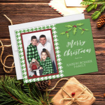 Ein Foto Grün-Weiß-Hahnentrittmuster