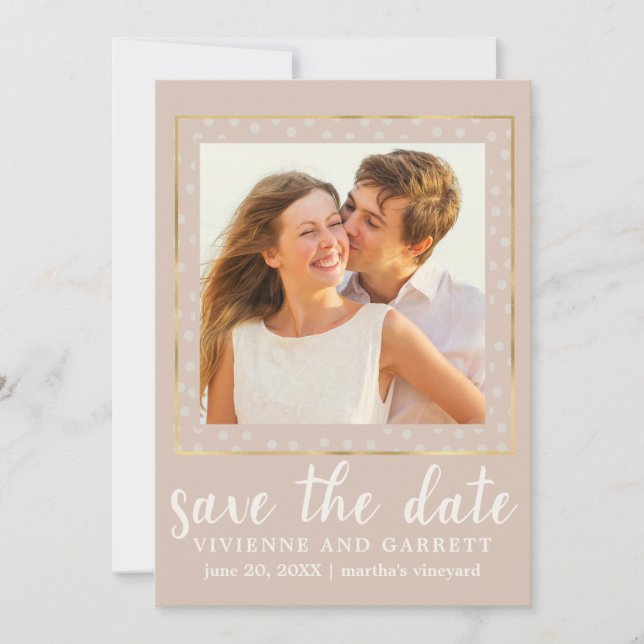Ein Foto Hochzeit speichern Sie das Datum Save The Date (Vorderseite)
